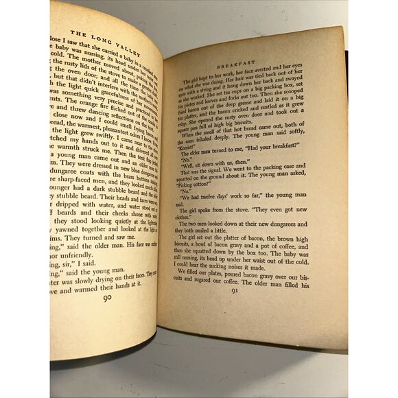 The Long Valley John Steinbeck 1938 Hardcover Book - Picture 10 of 13